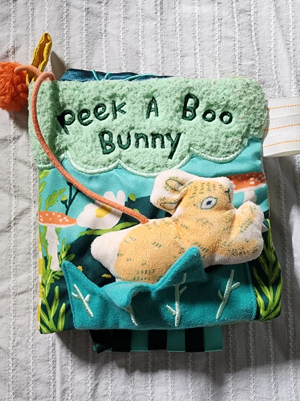 Manhattan Toys Peek A Boo Bunny Soft Activity Book